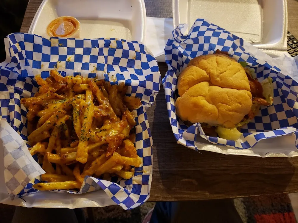 Bacon Cheeseburger and Loaded Fries